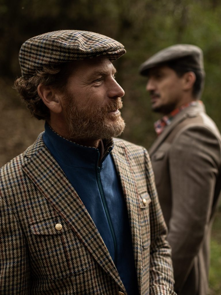 TWEED CHECK JACKET WITH GOLD BUTTONS - Canissi szabóság