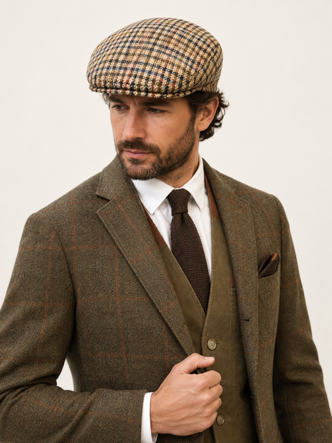Tweed barett sapka