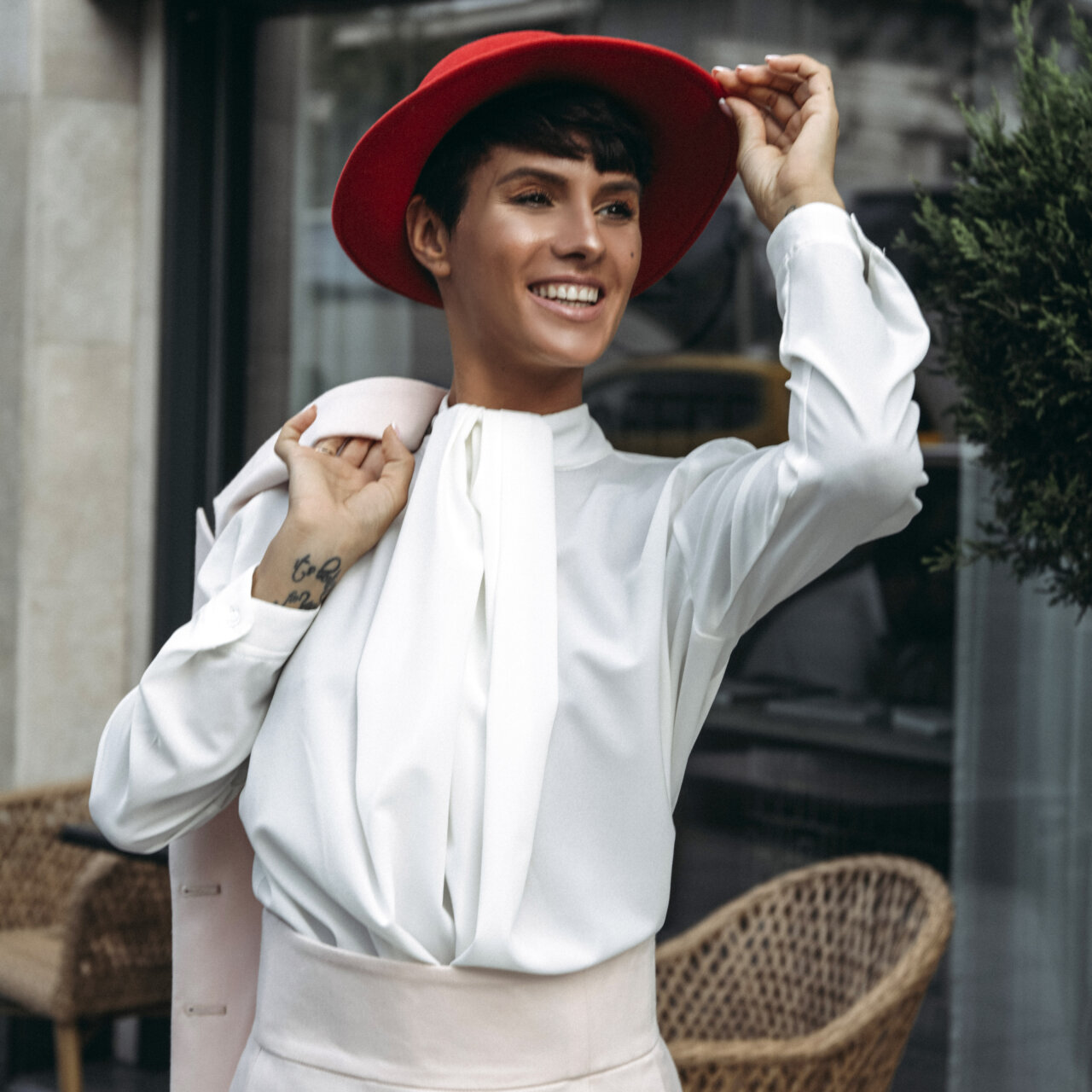 Fabia blúz - fehér