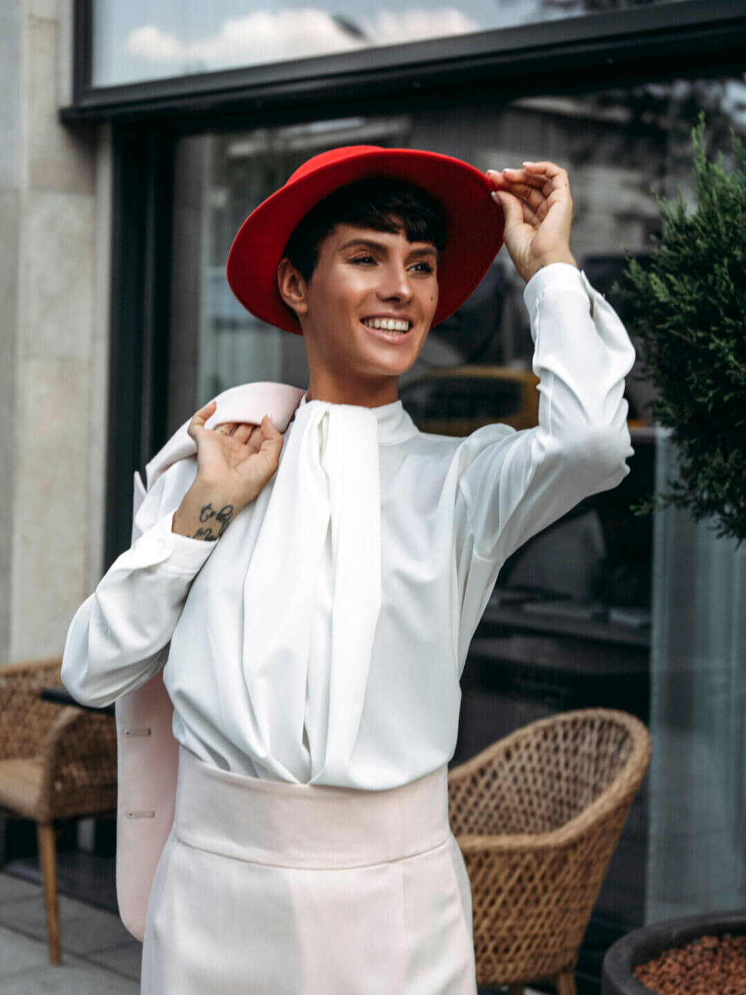 Fabia blúz - fehér