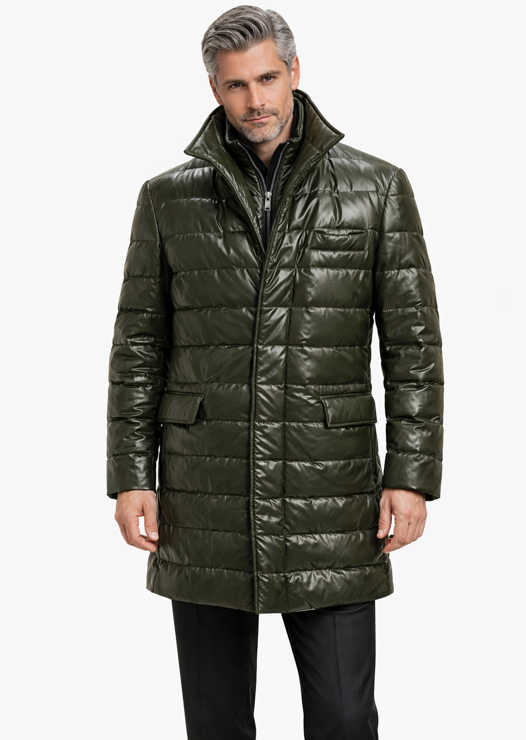 Vincenzo Orkán toll kabát - khaki