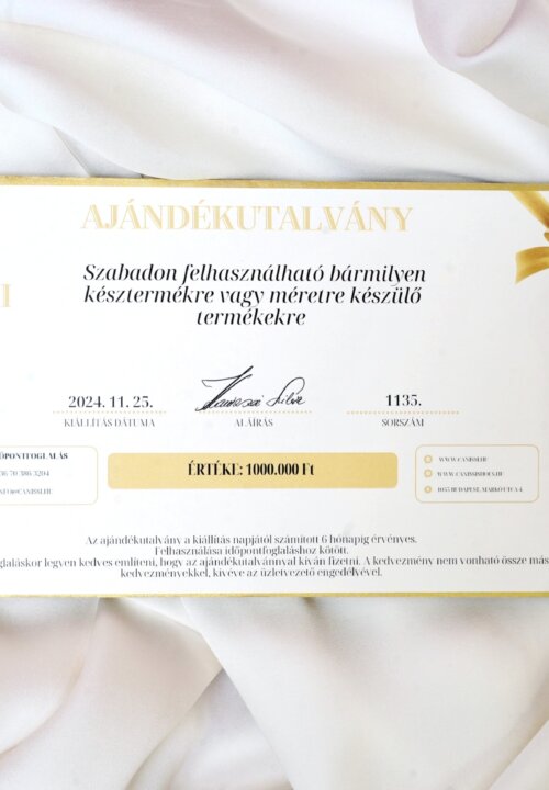 Nyomtatott ajándékutalvány